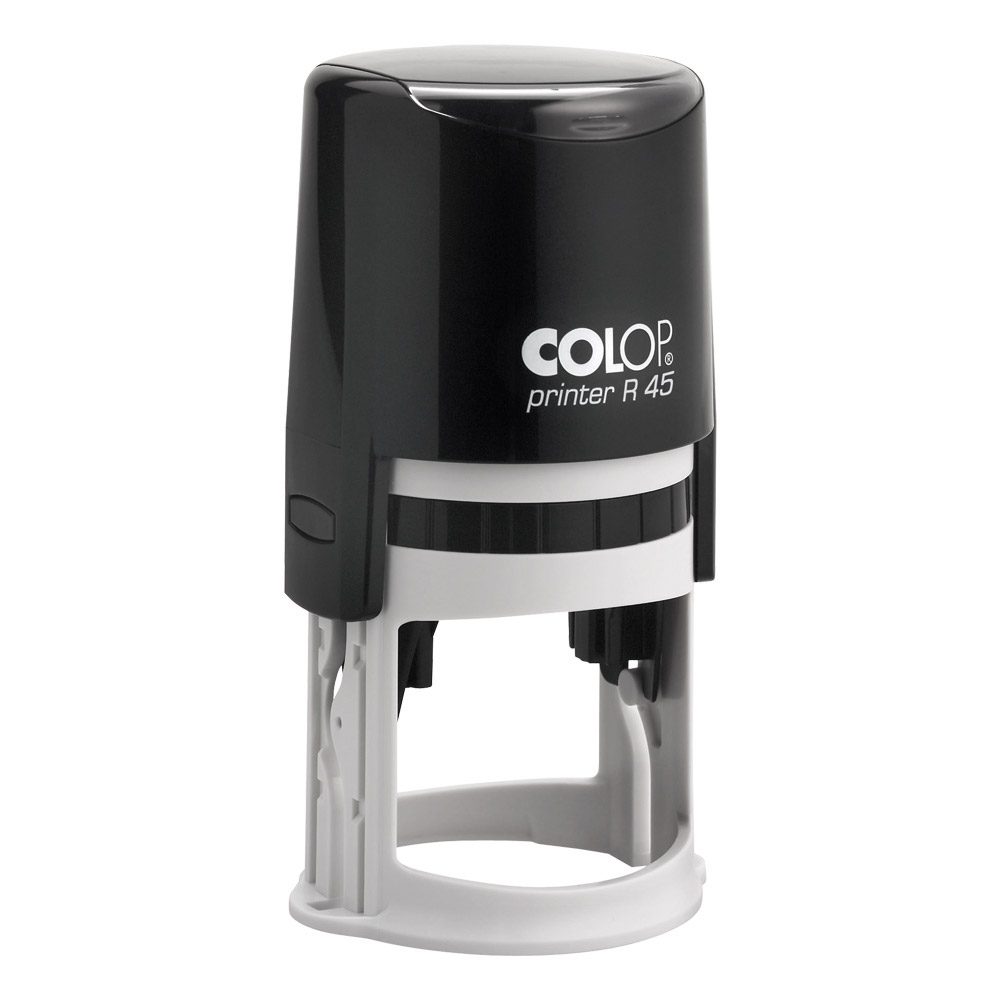 Colop R 45 Printer Round Self Inking Rubber Stamp