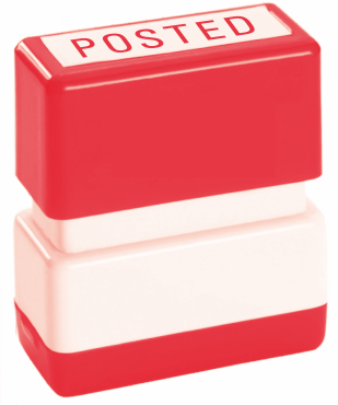 Posted Stamp Self Inking