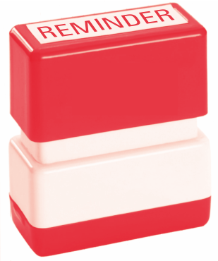 Reminder Stamp Self Inking