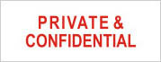 Private & Confidential Stamp Self Inking